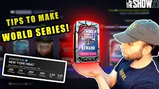 TIPS to make WORLD SERIES in DIAMOND DYNASTY!  | MLB the Show 21 TIPS!
