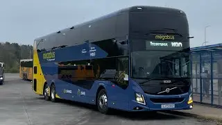 *First day in service* Megabus Volvo B13RLET Volvo 9700 DD 50501 (SJ73 HVS) Service:M90
