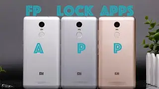 How to setup FingerPrint app lock in Redmi note 3/ mi devices