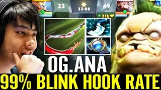 ANA [Pudge] PRO Blink HOOK 99% RATE WTF Imba ROAMING 100% Destroy Pub Game Fountain Dota 2 Pro Guide