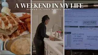 WEEKEND VLOG | Snow In NC + Family Game Night + Weekly Reset + Budgeting