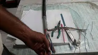 50 pair telephone old model cable color code in hindi