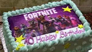 Quick FORTNITE Birthday Cake Decorating