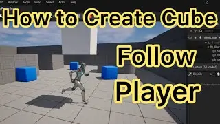 How to Create a Cube that Follows the Player From Above - Unreal Engine Blueprints UE5
