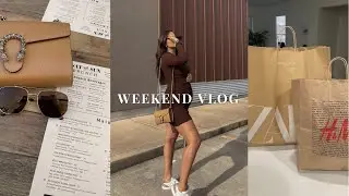 GRWM + WEEKEND SHOPPING AT ZARA AND H&M | SPEND THE DAY WITH ME