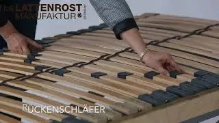 Wie stelle ich einen Lattenrost richtig ein.