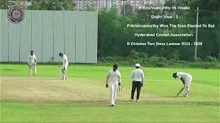 B DIVISION 2 DAYS LEAGUE 2025 - 26  P KRISHNAMURTHY VS VISAKA  GREEN VIEW - 3  09 AUGUST 2025  DAY 1