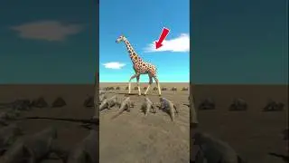 Giraffe VS Komodo Dragon #tiger #3danimation #animals #animation #animation