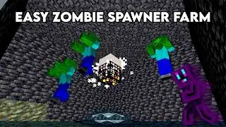 Easy Zombie Spawner Farm In Minecraft Bedrock 1.21