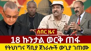 #ethiopia 18 ኩንታል ወርቅ የደረሰበት ጠፋ&hellip; የህወሀትና የሻቢያ ጀነራሎች በዛላምበሳ ጦርነት ገጠሙ | ስለ ቀነኒ አዲስ አስደንጋጭ መረጃ ወጣ