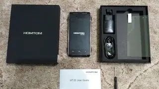Homtom HT20 пыле влаго защищенный смартфон IP68 распаковка unboxing
