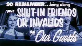 Classic Drive in Movie |  Bring your favorite invalid! | Vintage pre show Movie ad