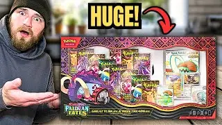Открытие ЭКСКЛЮЗИВНОЙ коробки премиум-коллекции Pokemon Paldean Fates от Walmart!