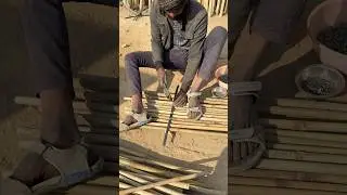 Talent of a poor village boy, he made amazing items from bamboo wood.😱 #talent  #artwork