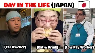 Day in the Life Of Three Japanese Single Men (Car Dweller, Eat & Drink, Low Pay Worker)