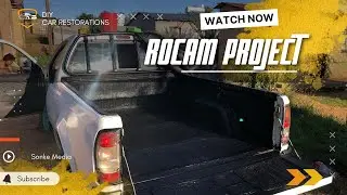 Project Rocam Bakkie Bed Paint Job With Paint Brush and Stone chip Paint