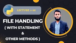 #66 With statement and some other functions | File handling | Python Course For Absolutely Beginners