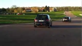 206 rc vs 206 rc + Bmw E30 325i - Ecuyers - 28.10.2012