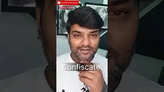 Confiscate | Learn ENGLISH with SUNIL SIR #shorts