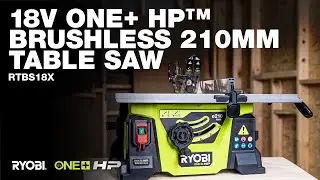 Настольная пила RYOBI 18V ONE+ HP&trade; Brushless 210 мм (RTBS18X) в действии