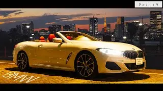 【4K】 BMW 8series cabriolet × Tokyo downtown