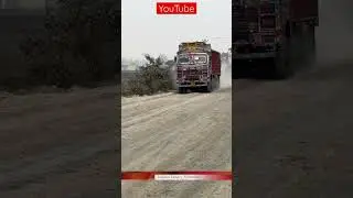 89 | Tata's 16 Wheeler truck running on unpaved road | Tata 4823 BS4 Truck | #shorts