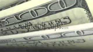 cash counting with shallow depth of field and easy to loop
