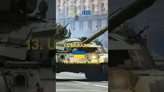 Top 15 Countries With The Most Tanks (2022) #shorts #tank #military