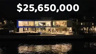Touring a $25,000,000 Waterfront Home with a FLOATING BEDROOM!