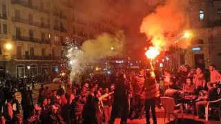 احتفالات عارمة  بتتويج منتخب #السنغال أمام #المغرب في ملحمة انتصرت فيها العدالة الإلهية 
