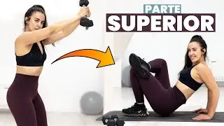 PARTE SUPERIOR CON MANCUERNAS | Abdomen, brazos y pecho