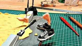 Making of Stop motion Animation ||  Surfing Board 🌊 ||Creativity ❤️