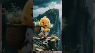 Brave Duckling's Desperate Journey: Risking All to Save Sick Mom!  #duck#lovestory #ytshorts