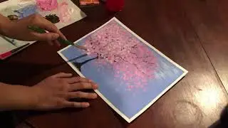 Cherry Blossom Tree Painting