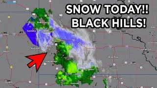 SNOW in Black Hills Today! COLD Weather Continues