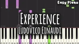 Ludovico Einaudi - Experience | Samba  (Easy Piano, Piano Tutorial) Sheet