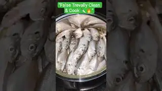 False Trevally Fish Cutting + Quick Curry | Simple & Spicy! 🐟🔥 #Shorts #food #fishcurry#shortsfeed