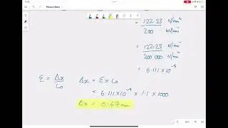 How to use Poisson's Ratio in simple Stress & Strain Calculations - Example 3