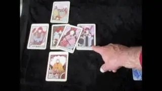 Sample Celtic Cross spread with the Aquarian Tarot deck