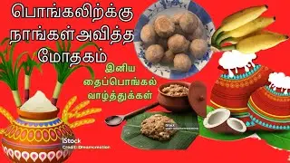 பொங்கலிற்க்கு நாங்கள்அவித்த மோதகம்