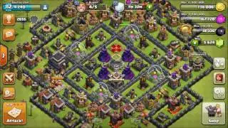 CoC TH9 Best Farming Base updated with Bomb Tower. HD.