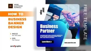 How to Business Banner Design in Adobe Illustrator for Beginner
