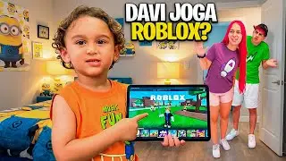 FLAGRAMOS O DAVI JOGANDO ROBLOX *é verdade?