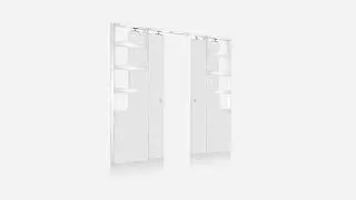 Eclisse Double Unico Classic Double Pocket Door System