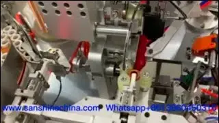 winding machine winds fine copper wire toroid inductor transformer current sensor without operator