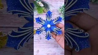 How to Make Christmas Tree Using Glitter Foam🎄Ideas DIY Christmas Crafts🎁Holiday Dacor #christmas
