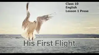 10th Std English - Lesson 1- Prose - His First Flight