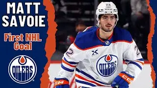 Matt Savoie #22 (Edmonton Oilers) first NHL goal Oct 30, 2025