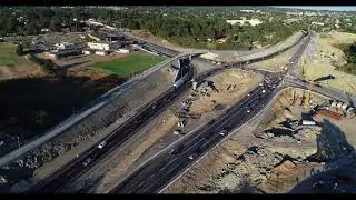 Arial Snapshot of Mckenzie Interchange Project Progress