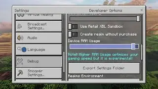 SECRET DEVELOPER OPTIONS IN MCPE! - Developer Settings & 1.2 Features - Minecraft Pocket Edition